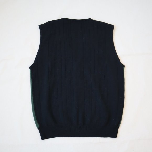 Vintage Exco Crocodile Wool Button Up Vest, Size Large - Picture 12 of 12